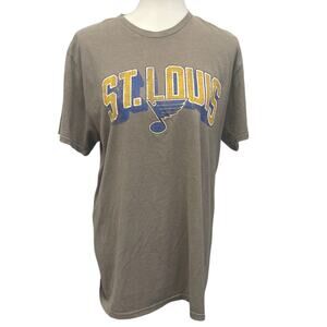 Champion Mens Large St Louis Blues Hockey Short Sleeve Crew Neck Tee Shirt